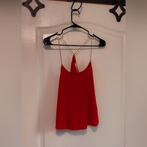 Chic Red Camisole Top